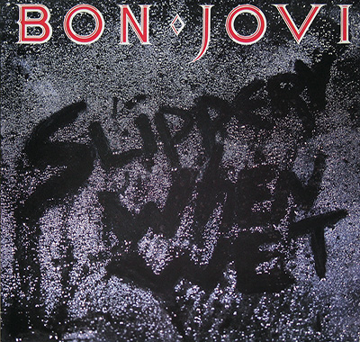 BON JOVI - Slippery When Wet album front cover vinyl record